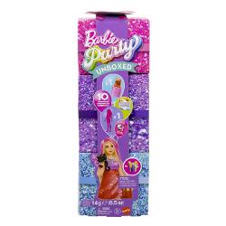 Pregateste-te de o petrecere plina de culoare si surpriza alaturi de Barbie Party Unboxed Fiecare cutie ascunde peste 10 surprize magice inclusiv o papusa Barbie misterioasa accesorii de petrecere si elemente care isi schimba culoarea Deschide fiecare cadou si descopera outfituri stralucitoare decoratiuni si accesorii care transforma orice moment intr-o sarbatoare Experienta de despachetare aduce bucurie si suspans fiind perfecta pentru micii fani Barbie care adora surprizele si magia Un 