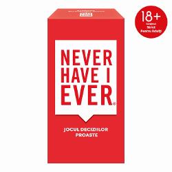Jocul deciziilor proaste este jocul ideal pentru serile intre adulti care nu se tem sa recunoasca aventurile greselile si momentele amuzante din trecut Simplu sincer si plin de rasete acest joc te provoaca sa spui adevarul despre cele mai nebunesti experiente pe care le-ai trait sau nu Fiecare runda dezvaluie povesti neasteptate si reactii memorabile transformand orice seara intr-o experienta de neuitat Perfect pentru petreceri sau seri intre prieteni Never Have I Ever este jocul in 