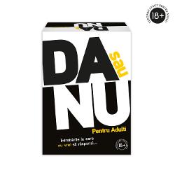 DA sau NU  Pentru Adulti este jocul perfect pentru serile pline de rasete provocari si intrebari incomode la care nu vei vrea sa raspunzi Simplu direct si amuzant acest joc iti testeaza limitele sinceritatii si spiritul de aventura Raspunde cu &bdquoda&rdquo sau &bdquonu&rdquo la intrebarile surprinzatoare si afla cat de bine iti cunosti prietenii atunci cand mastile cad si raspunsurile devin picante Un joc social ideal pentru petreceri seri intre adulti sau momente in 