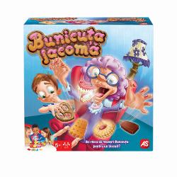 Joc de societate bunicuta lacoma Luati biscuitii dar nu treziti bunicuta Bunicutei ii plac la nebunie biscuitii si vrea sa ii pastreze numai pentru ea Atunci cand bunicuta atipeste este timpul sa ii luati biscuitii Asteptati-va randul si incercati sa ii luati biscuitii dar sa nu cumva sa o treziti Produsul necesita asamblare Jocul contine 1 Bunicuta in fotoliu 2 componente 1 cadran 12 biscuiti