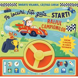 Raliul campionilor Pe locuri fi&539;i gata start Învârte volanul câ&537;tig&259; cursa • Con&539;ine o mul&539;ime de sunete fascinante Paul este gata pentru cursa cea mare dar el are nevoie de ajutorul t&259;uÎnvârte volanul &537;i apas&259; butoanele de pe bordul ma&537;inii ca s&259;-l aju&539;i pe Paul s&259; ajung&259; primul la linia de sosire 