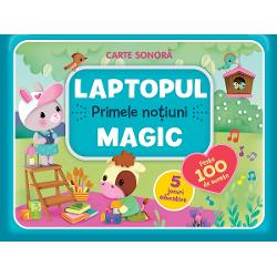 Aceast&259; carte minunat&259; îl va ajuta pe copil s&259; înve&539;e primele no&539;iuni &537;i s&259;-&537;i dezvolte abilit&259;&539;ile cognitive &537;i senzorialeAp&259;sând butona&537;ele de pe pagin&259; cel mic va putea înv&259;&539;a culorile numerele formele &537;i multe alte lucruri într-un mod distractiv &537;i captivant ascultând &537;i asociind cuvintele cu imaginile din carte Cartea 