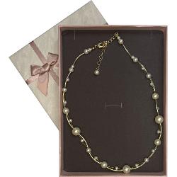 Colier alama auriu perle 42 7cm 7536