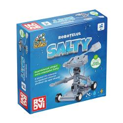 Ai acas&259; un mic explorator pasionat de robotic&259; Ofer&259;-i Robo&539;elul Salty &537;i prive&537;te-l cum descoper&259; cu fascina&539;ie lumea &537;tiin&539;ei Asambleaz&259; Robo&539;elul Salty &537;i pune-l în mi&537;care cu ajutorul câtorva pic&259;turi cu ap&259; s&259;rat&259; E uimitor cum apa se transform&259; în electricitate &537;i cum simpaticul Salty se deplaseaz&259; singur f&259;r&259; bateriiÎn 