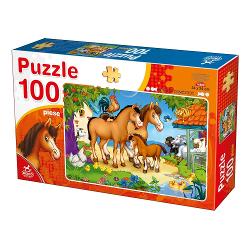 F&259;-i cuno&537;tin&539;&259; copilului t&259;u cu animalele de la ferm&259; prin intermediului puzzle-ului Animale Domestice – 100 pieseIlustra&539;ia vesel&259; &537;i colorat&259; îi capteaz&259; aten&539;ia pentru un timp îndelungat oric&259;rui mic iubitor de jocuri puzzle În plus Puzzle Animale Domestice – 100 piese  este o modalitate foarte pl&259;cut&259; de a-&539;i petrece timpul liber împreun&259; cu copilul 