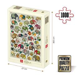 Construie&537;te amintiri de neuitat al&259;turi de cei dragi completând puzzle 1000 piese Pattern Elephants Descoper&259; to&539;i elefan&539;ii din superba ilustra&539;ie &537;i alc&259;tuie&537;te un tablou vibrant în culori calde &537;i armonioasePuzzle 1000 piese modele cu elefan&539;i î&539;i creeaz&259; un amalgam de st&259;ri pozitive Cu mult&259; aten&539;ie la detaliile fine 