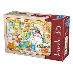 Te invit&259;m la o c&259;l&259;torie în universul basmelor clasice cu personaje faimoase &537;i întâmpl&259;ri magice Asambleaz&259; acest puzzle splendid cu 35 piese pentru a reconstitui o scen&259; din basmul Scufi&539;a Ro&537;ie Ilustra&539;iile deosebite sunt desenate de artista Egri Mónika în culori vibrante &537;i cu multe detalii dr&259;gu&539;e