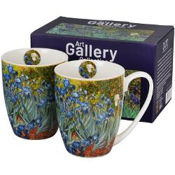 Setul „Irises” include dou&196;&131; c&196;&131;ni elegante realizate din por&197;&163;elan fin cu un design care celebreaz&196;&131; frumuse&197;&163;ea stilizat&196;&131; a florilor — irisii picta&197;&163;i în nuan&197;&163;e vibrante Decorul floral în culori puternice adaug&196;&131; un aer viu &200;&153;i proasp&196;&131;t fiec&196;&131;rei b&196;&131;uturi dând un plus de stil &200;&153;i 