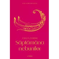 Sptmâna nebunilor este un roman care exploreaz decderea i corupia în Veneia i Bucureti vzute prin ochii lui Hrisant Hrisoscelu beizadea valah cu origini greceti Romanul îmbin elemente istorice i sociale creând o imagine complex a societii de la începutul secolului al XIX-lea Eugen Barbu utilizeaz un stil descriptiv bogat cu imagini puternice i simboluri care contribuie la atmosfera sumbr i decadent a 
