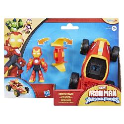 Alatura-te echipei Iron Man in cele mai noi aventuri cu aceste pachete de figurine si vehicule Iron Man si Minunatii sai Prieteni Imagineaza-ti ca te napustesti asupra situatiei pentru a salva ziua cu figurine vehicule si accesorii 2 in 1 figurina-vehicul Fiecare jucarie vehicul de 76 cm vine cu o figurina pozitionabila care se potriveste in interior Incurajeaza joaca imaginativa si de aventura pentru copiii cu varsta de 3 ani si peste cu aceste jucarii Marvel pentru baieti si fete Cauta 