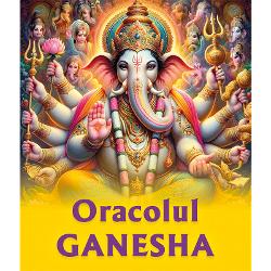 Ganesha sau Ganapati este un Zeu extrem de popular in India Este Zeul intelepciunii practice stiintelor educatiei cunoasterii literaturii artelor finantelor Domnul Shiva a stabilit ca Ganapati este demn de a fi venerat de fiintele umane la inceputul oricarui demers &ndash; casatorie calatorie expeditie studiu etc Venerandu-l pe Domnul Ganesha mamele spera sa dobandesca formidabilele sale virtuti pentru copiii lor In traditia hindusa toate 