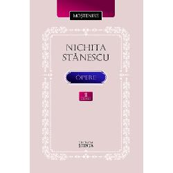 Studiu introductiv de Bogdan Cre&539;uVolumul al II-lea al edi&539;iei Nichita St&259;nescu Opere continu&259; selec&539;ia exponen&539;ial&259; din opera poetic&259; a celui mai cunoscut reprezentant al neomodernismului rom&acirc;nesc De&537;i opera postum&259; a poetului inclusiv poeziile ocazionale sau apari&539;iile sporadice &icirc;n presa literar&259; o egaleaz&259; dac&259; nu cumva o dep&259;&537;e&537;tepe cea 