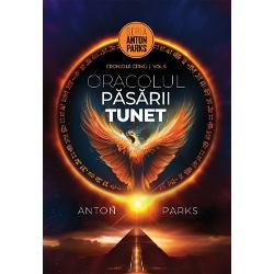 Oracolul Pasarii Tunet marcheaza o noua cotitura in saga Cronicilor Girku continuand firul profund al revelatiilor din Cartea Nureei si Secretul stelelor intunecate Anton Parks recompune fragmente dintr-o memorie ancestrala intr-un amestec tulburator de mit istorie si stiinta uitataFiinte legendare razboaie interdimensionale arhive secrete si tehnologii pierdute se impletesc intr-un fir narativ fascinant unde nimic nu este ceea ce pare Prin 