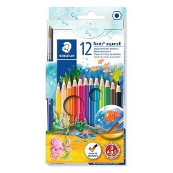 Creioane color in forma hexagonala cu mina tip acuarelOfera o gama larga de combinatii colore - de folosit si cu apa si pensulaMina foarte moale si bogat colorata12 culori