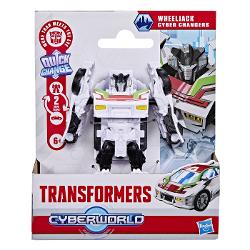 Transformers CYBERWORLD robot convertibil In Transformers CYBERWORLD copiii decid ce se intampla  si totul incepe cu jucarii minunate precum figurinele Cyber Changers Aceasta jucarie Transformers de 10 cm se transforma din modul robot in modul alternativ si este suficient de simpla pentru copiii cu varsta de 6 ani si peste Ofera copiilor un plus de inspiratie pentru povestiri cu jucariile CYBERWORLD suplimentare fiecare vanduta separat in functie de disponibilitate si descopera personaje 