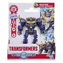 Transformers CYBERWORLD robot convertibil In Transformers CYBERWORLD copiii decid ce se intampla  si totul incepe cu jucarii minunate precum figurinele Cyber Changers Aceasta jucarie Transformers de 10 cm se transforma din modul robot in modul alternativ si este suficient de simpla pentru copiii cu varsta de 6 ani si peste Ofera copiilor un plus de inspiratie pentru povestiri cu jucariile CYBERWORLD suplimentare fiecare vanduta separat in functie de disponibilitate si descopera personaje 