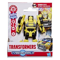 Transformers CYBERWORLD robot convertibil In Transformers CYBERWORLD copiii decid ce se intampla  si totul incepe cu jucarii minunate precum figurinele Cyber Changers Aceasta jucarie Transformers de 10 cm se transforma din modul robot in modul alternativ si este suficient de simpla pentru copiii cu varsta de 6 ani si peste Ofera copiilor un plus de inspiratie pentru povestiri cu jucariile CYBERWORLD suplimentare fiecare vanduta separat in functie de disponibilitate si descopera personaje 