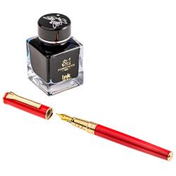 Set Stilou cu Calimara Picasso 9688RImpresioneaza prin stil si rafinament cu Setul Stilou  Calimara Picasso 9688R un set de scris premium creat pentru cei care apreciaza excelenta designul sofisticat si experienta autentica a scrisului cu cerneala Ideal pentru profesionisti colectionari sau cadouri exclusiviste acest set este alegerea perfecta pentru un birou elegantbr 