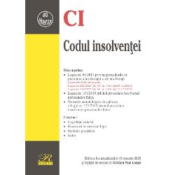 Prezenta editie a Codului insolventei contine modificarile aduse Legii nr 852014 prin Legea nr 2392025 si Legea nr 2022025 aceasta a adus o singura modificare la mentiunea privind transpunerea normelor UECele mai importante modificari suntintroducerea si definirea conceptului de &bdquo;persoane 