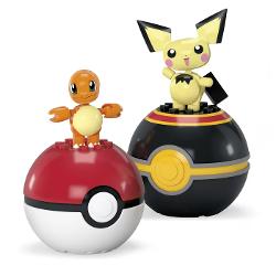 Colectie de seturi Pok&eacute; Ball fiecare cu 2 Pokemon construibili si 2 Pok&eacute; Ball Piesele se combina cu toate seturile de constructie Pok&eacute;mon de la MEGA si sunt compatibile cu alte marci Ideale pentru varsta de 7 ani in sus aceste jucarii de constructie ajuta la dezvoltarea creativitatii si a abilitatilor de rezolvare a problemelor Construieste puterea din interior cu aceasta colectie de pachete de 2 Pok&eacute; Ball Alegeti dintre Pikachu si Zubat Charmander si Pichu 