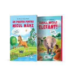 Cartea contine doua povesti cu silabe colorate special concepute pentru cititorii aflati la inceput de drumMicul manz e tare necajit nimeni nu vrea sa se joace cu el iar in jur nu are niciun alt manz care sa-i poata deveni prietenElefantica Juma porneste intr-o aventura alaturi de ceilalti elefanti mult mai puternici si mai intelepti 