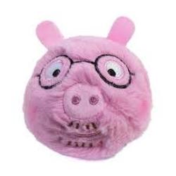 Jucarie de plus TY Beanie Bouncers - Peppa Pig Daddy Pig ty83041