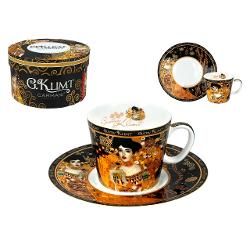 Savureaza espresso-ul cu stil cu aceasta ceasca din portelan fin inspirata din celebrul tablou &bdquo;Adele&rdquo; al lui Gustav Klimt Designul elegant si artistic transforma fiecare moment de cafea intr-o experienta vizuala si gustativa deosebitaMaterial premium&nbsp;Portelan de inalta 