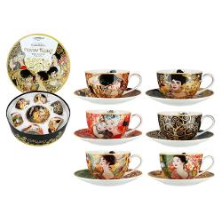 Savureaza cafeaua sau ceaiul intr-un stil artistic cu acest set de 6 cesti din portelan inspirate de operele lui Gustav Klimt Fiecare ceasca combina&nbsp;design elegant&nbsp;si&nbsp;functionalitate oferind o experienta vizuala si gustativa deosebitap data-start395 