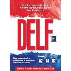 Cea mai eficienta metoda de pregatire pentru examenele DELF Diplome d&rsquo;Etudes en Langue FrancaiseIn carte gasitiCate 10 teste pentru fiecare nivel cuprinzand cele patru probe&nbsp;&nbsp;&nbsp;&nbsp;Comprehension de l&rsquo;oralbr data-start271 data-end274 