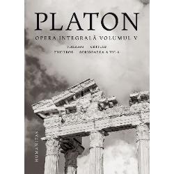 Traducere introduceri &351;i note de Andrei Cornea&nbsp;Cuprins Timaios Critias Philebos Scrisoarea a VII-a&nbsp;&bdquo;G&acirc;ndirea lui Platon urmeaz&259; modificarea esen&355;ei adev&259;rului; aceast&259; modificare devine istoria metafizicii&ldquo; &mdash; MARTIN HEIDEGGER&nbsp;Acest volum este al cincilea din seria operei integrale a lui Platon &icirc;ntr-o traducere nou&259; de Andrei Cornea