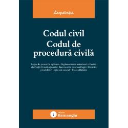 Codul civil Codul de procedur&259; civil&259; reune&537;te textele la zi ale celor dou&259; legi &icirc;n vigoare &icirc;n materie civil&259; &537;i de procedur&259; civil&259; oferind o baz&259; teoretic&259; de studiu practicienilor cadrelor didactice studen&539;ilor dar &537;i tuturor celor implica&539;i &icirc;n interpretarea &537;i aplicarea acestor dispozi&539;iiAcolo unde este cazul la finalul articolelor sunt indicate cu caractere italice textele 