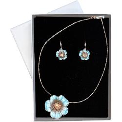 Set cu colier si cercei din zamac auriu 42cm5cm qe4025-4026