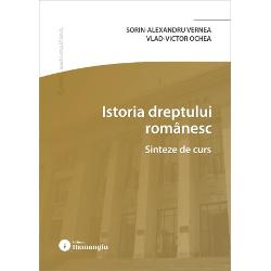 Sintezele cursului de&nbsp;Istoria Dreptului Romanesc&nbsp;au fost elaborate pentru uzul studentilor Facultatii de Drept a Universitatii din Bucuresti unde autorii au calitatea de cadre didacticeFara intentia de a limita materia studiata la elementele de baza lucrarea a urmarit sa expuna particularitatile principalelor institutii juridice aplicate de-a lungul timpului in diferitele forme de organizare sociala si politico-administrativaPrin 