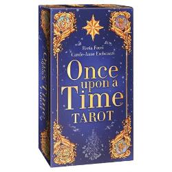 Once upon a time there was a deck full of magic and wonders with cards populated by witches knights and fairy creatures Once upon a time there was a deck in which each card was a window on a different world a glimpse into enchanted realms permeated by the atmosphere of times gone by Once upon a time and it is still there today thanks to Once Upon a Time Tarot Ilaria Fossis soft and delicate style transforms the archetypes of the traditional Tarot into marvellous illustrations 