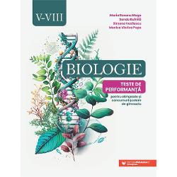 Aceast&259; culegere de biologie pentru clasele V&ndash;VIII a fost conceput&259; ca un instrument de lucru eficient pentru elevii care doresc s&259;-&537;i aprofundeze cuno&537;tin&539;ele &537;i s&259; ob&539;in&259; rezultate foarte bune la evalu&259;ri &537;i competi&539;ii &537;colare Realizat&259; de profesori cu experien&539;&259; &icirc;n preg&259;tirea pentru concursuri &537;i olimpiade lucrarea valorific&259; at&acirc;t rigoarea con&539;inutului 