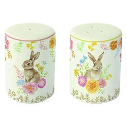 Adaug&259; un strop de elegan&539;&259; mesei tale cu acest set din por&539;elan pentru sare &537;i piper din colec&539;ia&nbsp;Tres Jolie&nbsp;de la&nbsp;Easy Life Micu&539; &537;i delicat setul este decorat cu un iepura&537; simpatic &537;i flori decorative multicolore 