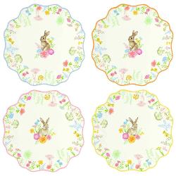 Adaug&259; un plus de elegan&539;&259; &537;i culoare mesei tale cu acest set de 4 farfurii din por&539;elan din colec&539;ia&nbsp;Tres Jolie&nbsp;de la&nbsp;Easy Life Farfuriile au un design delicat cu fundal alb decorate cu un iepura&537; simpatic &537;i flori 