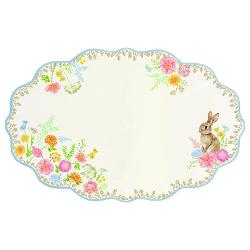 Serve&537;te preparatele preferate cu elegan&539;&259; folosind acest platou din por&539;elan din colec&539;ia&nbsp;Tres Jolie&nbsp;de la&nbsp;Easy Life Cu un design delicat &537;i luminos platoul este decorat cu un iepura&537; simpatic &537;i flori decorative multicolore 