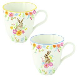 Bucur&259;-te de momentele de relaxare al&259;turi de cineva drag cu acest set elegant de dou&259; c&259;ni din por&539;elan din colec&539;ia&nbsp;Tres Jolie&nbsp;de la&nbsp;Easy Life Cu un design delicat &537;i luminos c&259;nile sunt decorate cu un iepura&537; simpatic 