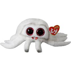 Jucarie de plus TY Beanie Boos - SPINDERELLA paianjen alb 15 cm TY37358