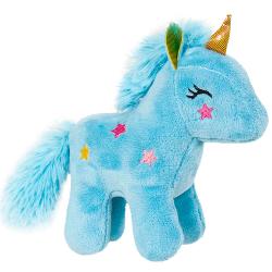 Acest unicorn de plus este creat pentru a aduce magie in fiecare clipa de joaca Fin la atingere si atent lucrat devine rapid jucaria preferata a copiilor datorita designului sau fermecator Detaliile brodate precum stelutele delicate si expresia blanda ii ofera o nota calda si prietenoasa invitand la joaca imaginativa sau la momente linistite de relaxare Cornul stralucitor adauga un accent fantasy transformand fiecare poveste intr-o aventura plina de farmec Cu o dimensiune de 13 cm 