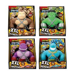 Stretcherz Stretch Squad XXL este o figurina interactiva de mari dimensiuni conceputa pentru actiune si distractie intensa Realizata din material elastic si rezistent personajul poate fi intins rasucit si modelat de pana la 3 ori dimensiunea lui initiala revenind ulterior la forma originala Functia stretch o transforma intr-o jucarie dinamica ideala pentru joaca activa Designul robust si detaliile expresive ofera un aspect puternic si atractiv iar formatul XXL amplifica experienta de 