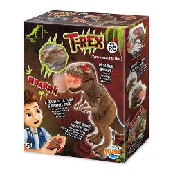 Dinozaur T-Rex 31 cm de jucarie cu telecomanda Membrele sunt articulate si scoate fum pe gura Telecomanda actioneaza pe o raza de 3 mDimensiunile cutiei&nbsp;2270 x 0900 x 2680 cmVarsta recomandata 5 aniBaterii necesita 5 baterii LR06-AA neincluseContinut 1 dinozaur cu telecomanda instructiuniAvertismente Doar pentru copii cu varsta de 5 ani sau mai mari Nu este potrivit pentru copiii mai mici de 3 ani din cauza pieselor mici 