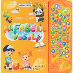 Alfabetul vesel-carte cu 52 de suneteAceast&259; carte a fost conceputa special pentru cei mici si reprezinta o modalitate usoara si distractiva de a invata alfabetulDe asemenea copilul va putea invata cantecul alfabetului poezii grupurile de litere grupurile de sunete si semnele de punctuatie cu ajutorul acestei carti minunate Apasand pe butoane copilul va putea asculta si asocia fiecare litera cu imaginea corespunzatoare acesteiadiv 