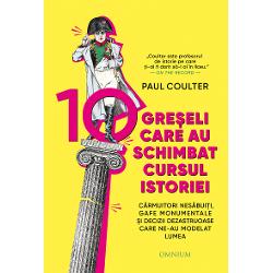 Cu to&539;ii facem gre&537;eli &icirc;ns&259; rareori acestea schimb&259; cursul istoriei umane De la desp&259;r&539;iri care au pus cap&259;t imperiilor p&acirc;n&259; la un pui de somn care a scufundat nave volumul de fa&539;&259; v&259; &icirc;nf&259;&539;i&537;eaz&259; pe un ton hazliu unele dintre cele mai impresionante episoade din istoria omeniriiAnaliz&acirc;nd multe dintre cele mai tulbur&259;toare personaje &537;i evenimente din ultimele dou&259; milenii 