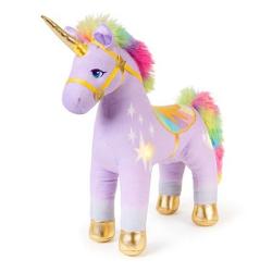 Unicornul de 17cm este o jucarie de plus inspirata din universul magic al seriei Unicorn Academy ideala pentru copiii care iubesc povestile fantastice si personaje fermecate Realizat din materiale moi si placute la atingere acest unicorn colorat impresioneaza prin coama bogata in nuante vibrante si cornul stralucitor oferind un aspect spectaculos si atragatorDetaliile atent realizate precum hamul decorativ si expresia blanda a fetei transforma plusul intr-un companion perfect pentru 
