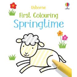 From bunnies and chicks to trees and flowers little children will love the springtime illustrations in this first colouring book Bold simple outlines and large areas to colour in make it ideal for developing pencil control skills