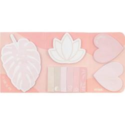 Mai mult&259; motiva&539;ie pentru biroul t&259;u Setul de noti&539;e autoadezive cu designul &bdquo;Be You&rdquo; combin&259; func&539;ionalitatea cu mesaje inspiratoare Include 10 blocuri de noti&539;e &icirc;n 5 forme diferite fiecare cu c&acirc;te 25 de coli &ndash; perfecte pentru marcare structurare &537;i organizareDesignurile colorate cu mesaje motiva&539;ionale aduc veselie la &537;coal&259; la birou sau acas&259; 