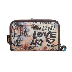 Portofel dama Janet 15x4x9 cm TV000004Material material textil si piele ecologica