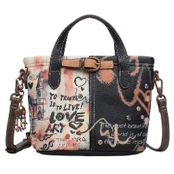 Geanta dama Janet Art Gallery 27x10x20 cm TV000143Material material textil si piele ecologica